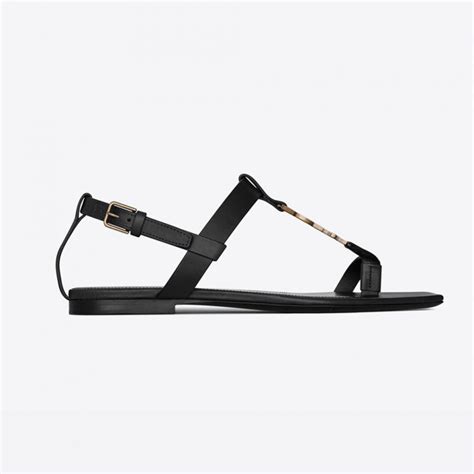 sandali ysl cassandra|ysl flat sandals women.